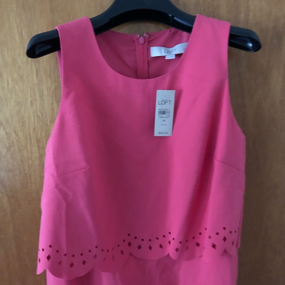 New With Tags Loft Floral Overlay Dress 0P - Picture 2 of 3